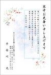 南天と雪模様