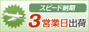 スピード納期 3営業日出荷